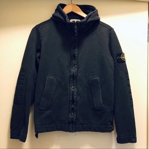 Stone Island Men’s Black Zip-up Hoodie